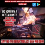 NO DUK will help eliminate your business insurance deductible! Say No to Deductibles! Say NO DUK! #nomore #deductibles #restaurants #commercial #business #insurancedeductibles